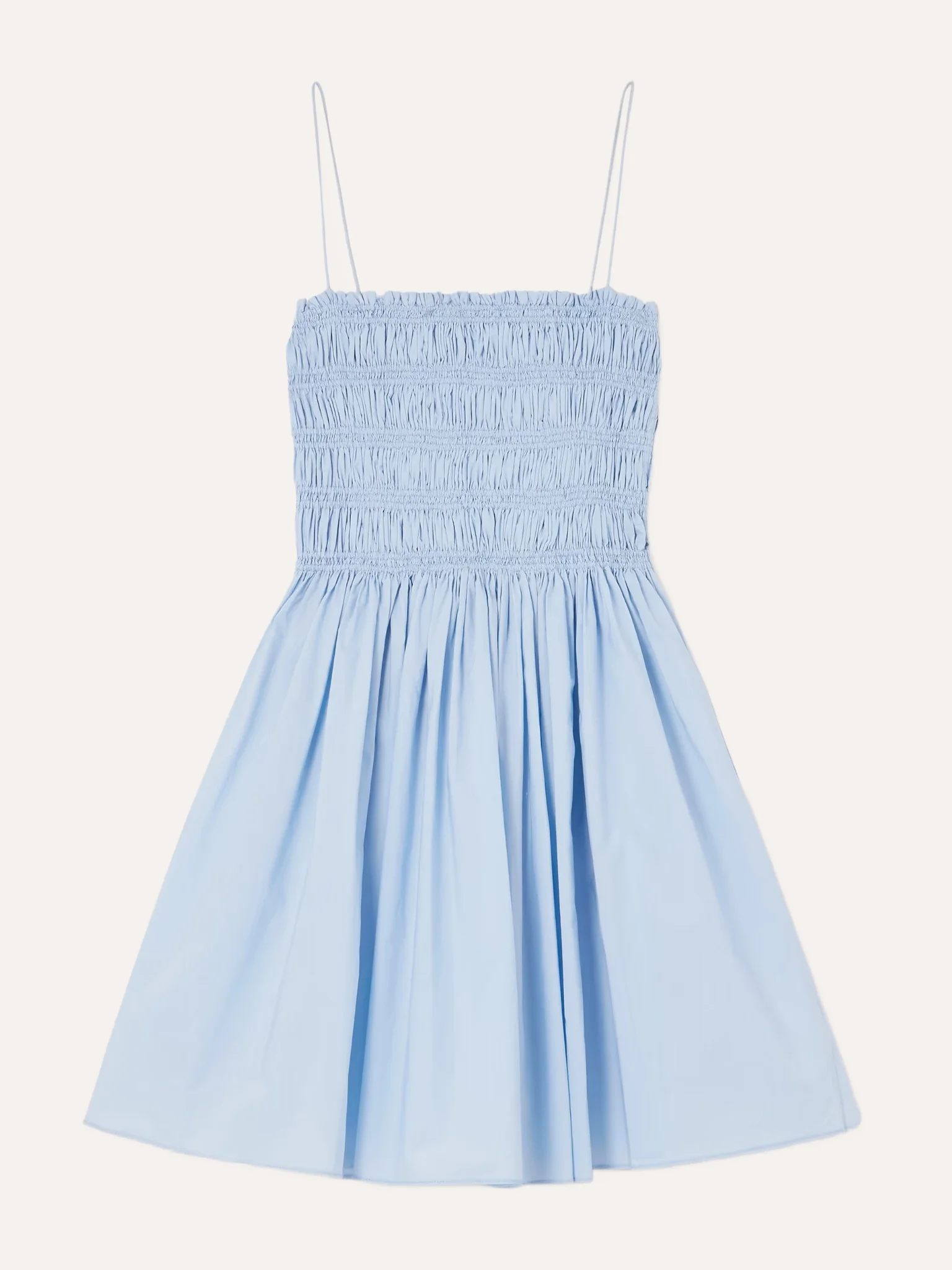 Original example: the blue dress photographed as a flat-lay