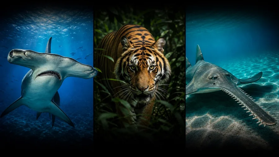 Wildlife comparison video artwork made with VidBlitz