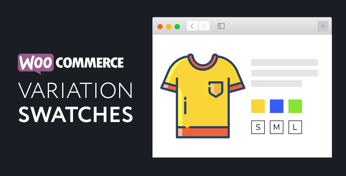 XplodedThemes Variation Swatches for WooCommerce: color and size choices on a product page